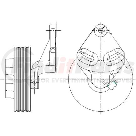 1077-09017-01X by KIT MASTERS - Kysor-Style Hub - Remanufactured