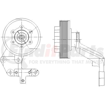 1077-09019-03X by KIT MASTERS - Kysor-Style Hub - Remanufactured