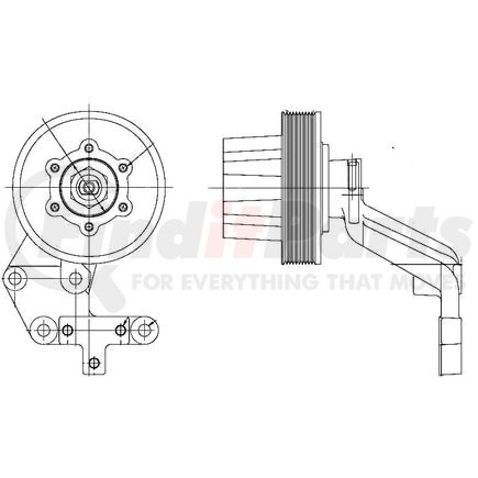 1077-09019-02X by KIT MASTERS - Kysor-Style Hub - Remanufactured
