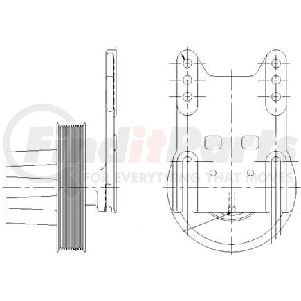 1077-09059-04X by KIT MASTERS - Kysor-Style Hub - Remanufactured