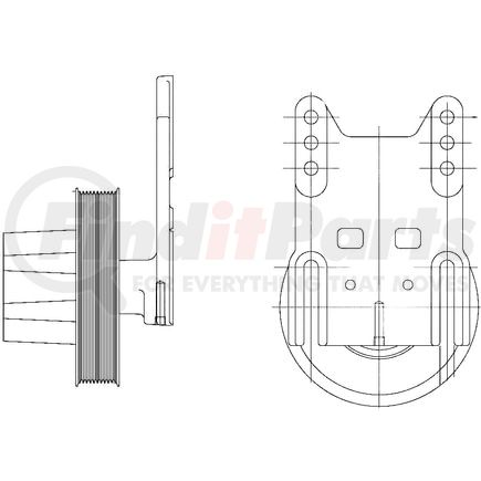 1077-09059-08X by KIT MASTERS - Kysor-Style Hub - Remanufactured