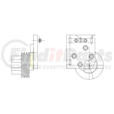 1077-09071-01X by KIT MASTERS - Kysor-Style Hub - Remanufactured