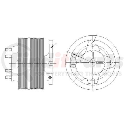 1077-09083-01BX by KIT MASTERS - Kysor-Style Hub - Remanufactured