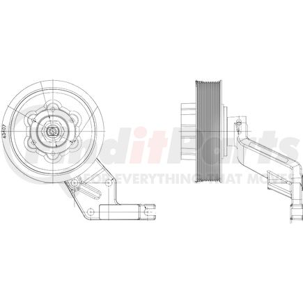 1077-09113-05X by KIT MASTERS - Kysor-Style Hub - Remanufactured