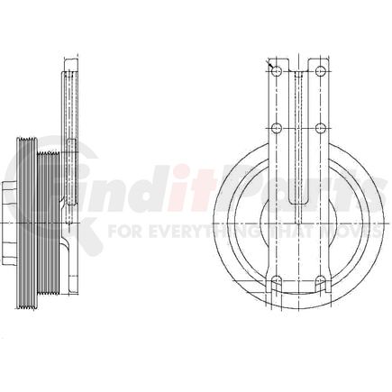 1077-09085-01X by KIT MASTERS - Kysor-Style Hub - Remanufactured