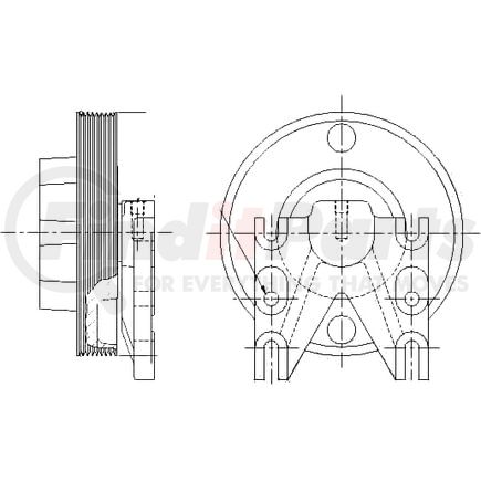 1077-09116-08X by KIT MASTERS - Kysor-Style Hub - Remanufactured