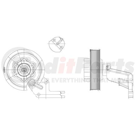 1077-09209-02X by KIT MASTERS - Kysor-Style Hub - Remanufactured