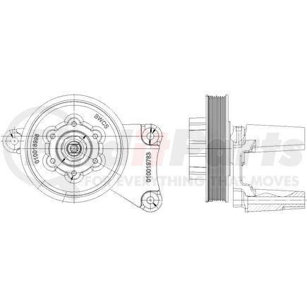 1077-09246-01X by KIT MASTERS - Kysor-Style Hub - Remanufactured