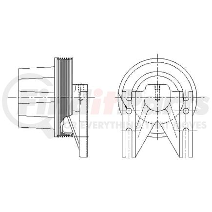 1077-09218-02X by KIT MASTERS - Kysor-Style Hub - Remanufactured