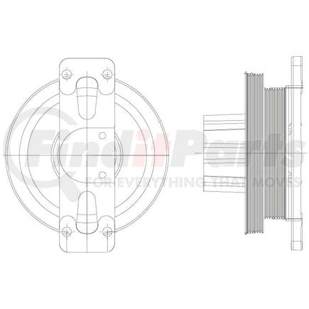 1077-09283-01X by KIT MASTERS - Kysor-Style Hub - Remanufactured