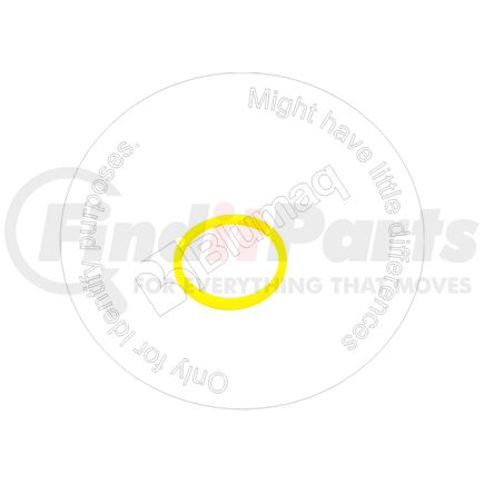 1672332 by BLUMAQ - U-Cup Seal - Type A Shape, 4.13 in. ID, 4.73 in. OD