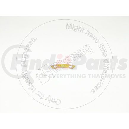 4H0569 by BLUMAQ - Nut Lock Plate - Steel, with 2 Bolt Hole, on Crankshaft Gear