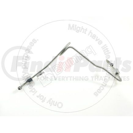 4P9382 by BLUMAQ - Fuel Injector Line - 14" Long, 1.6 mm. ID, with Collar and Swivel Nut on Both Ends