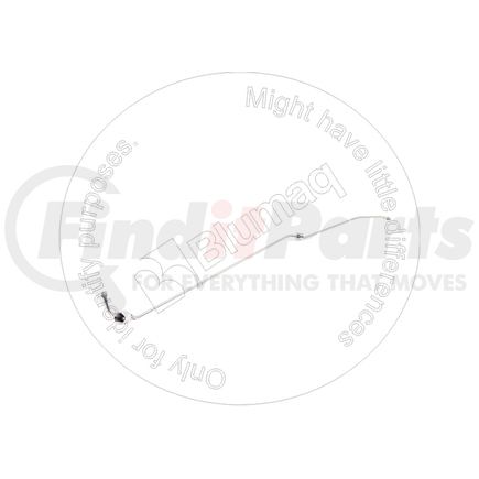 4P-7812 by BLUMAQ - Fuel Injector Line - 36" Long, 1.83 mm. ID, with Collar and Swivel Nut on Both Ends