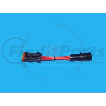 216-0101 by BLUMAQ - Jumper Wire - 3.93 in. Length, 16 AWG, Red, 2 Socket DT, 1 Pin and 1 Socket Sureseal