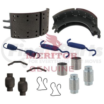 KSMA23014707QPM by MERITOR - Drum Brake Shoe and Lining Kit - Kit-Bk O/H-Maj