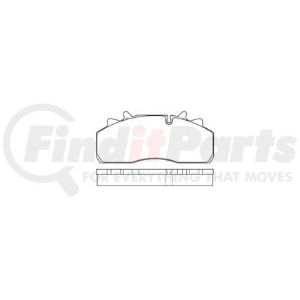 Bendix E10514380 Disc Brake Pad Set Pad Set