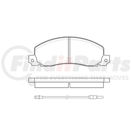 Bendix E10590050 Disc Brake Pad Set Pad Set