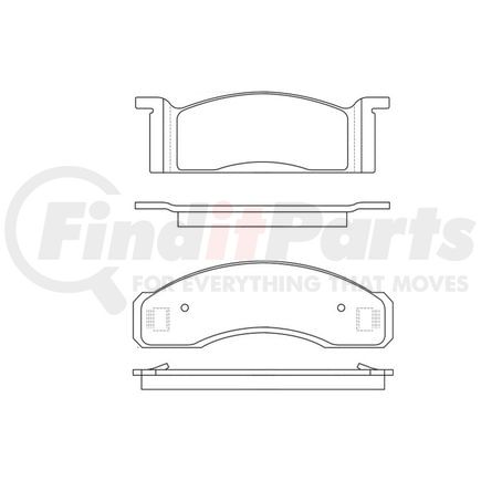 Bendix E10700340 Disc Brake Pad Set Pad Set
