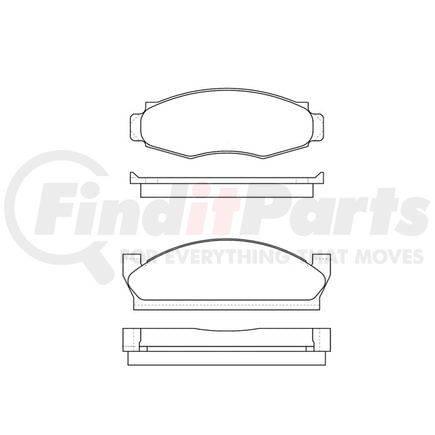 Bendix E10700910 Disc Brake Pad Set Pad Set