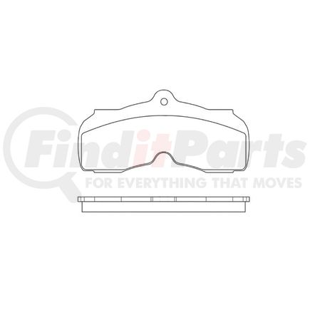 E10700030 by BENDIX - Formula Blue™ Hydraulic Brake Pads - Semi-Metallic, Without Shims, Front, 762-D3 FMSI