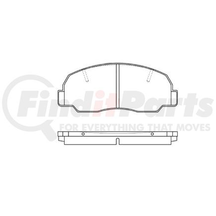 E10702390 by BENDIX - Formula Blue™ Hydraulic Brake Pads - Semi-Metallic, Without Shims, Front, 7151-D239 FMSI
