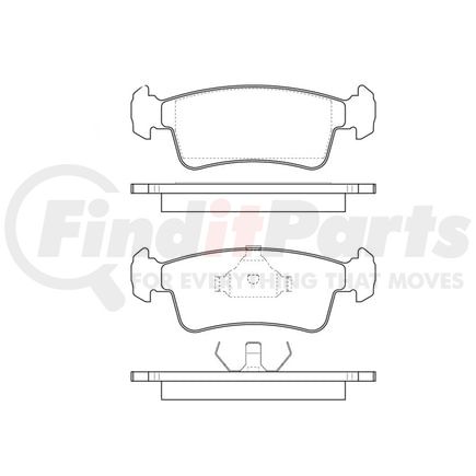 Bendix E10703590 Disc Brake Pad Set Pad Set