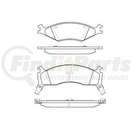 Bendix E10706700 Disc Brake Pad Set Pad Set