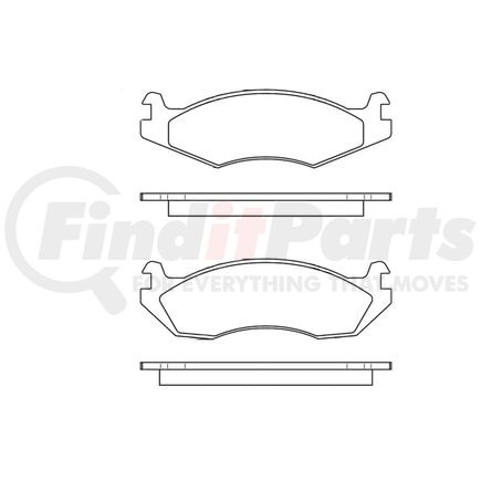 Bendix E10902030 Disc Brake Pad Set Pad Set