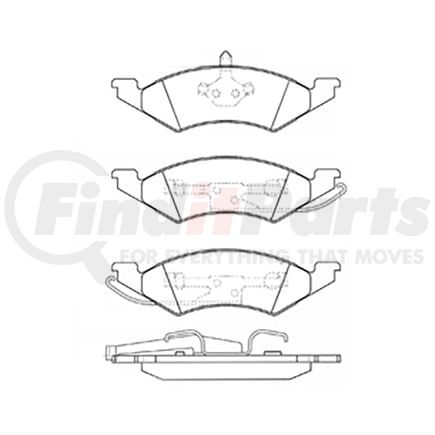Bendix E10902570 Disc Brake Pad Set Pad Set