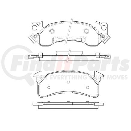 Bendix E10901530 Disc Brake Pad Set Pad Set