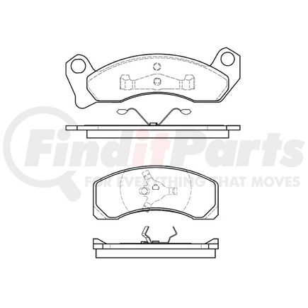 Bendix E10902000 Disc Brake Pad Set Pad Set