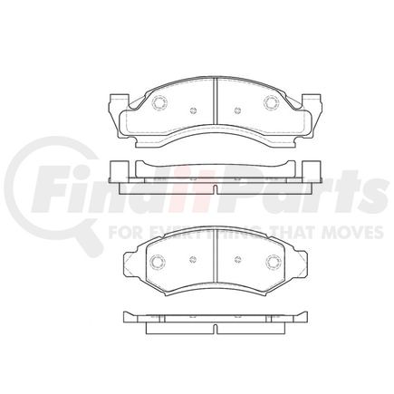 Bendix E10903750 Disc Brake Pad Set Pad Set