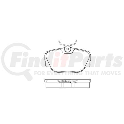 E10904930 by BENDIX - Formula Blue™ Hydraulic Brake Pads - Premium Semi-Metallic, With Shims, Rear, 7181-D278, 7324-D278, 7181-D321, 7323-D439, 7367-D487, 7373-D493, 7601-D493 FMSI