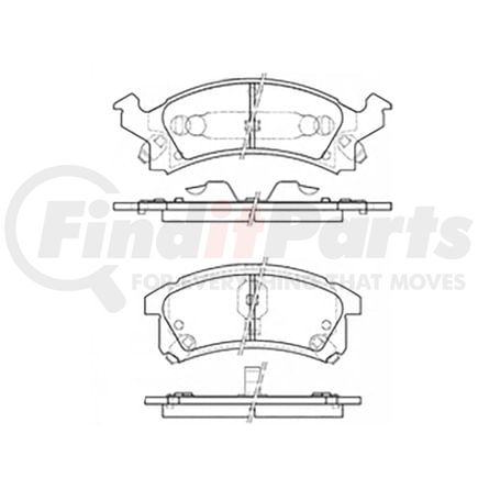 Bendix E10905060 Disc Brake Pad Set Pad Set