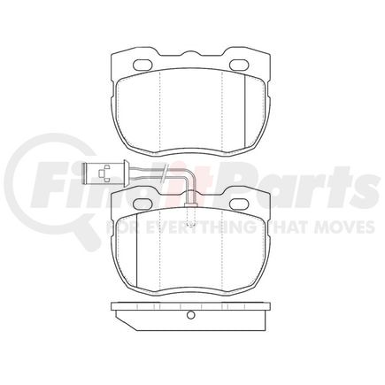 Bendix E10905200 Disc Brake Pad Set Pad Set