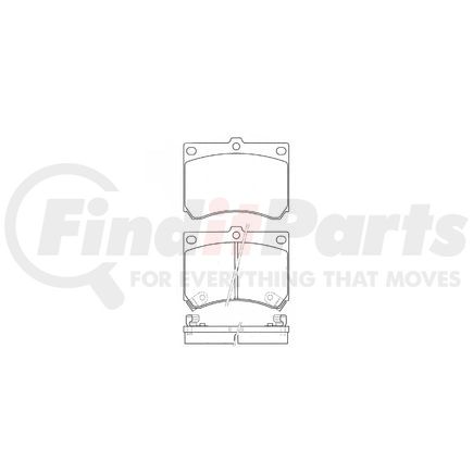 Bendix E10904730 Disc Brake Pad Set Pad Set