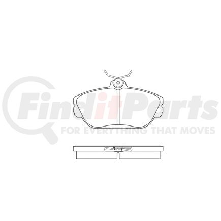 E10906010 by BENDIX - Formula Blue™ Hydraulic Brake Pads - Premium Semi-Metallic, With Shims