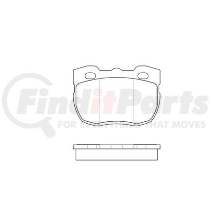 E10905201 by BENDIX - Formula Blue™ Hydraulic Brake Pads - Premium Semi-Metallic, With Shims, Front, 7401-D520 FMSI