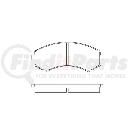 Bendix E10905500 Disc Brake Pad Set Pad Set