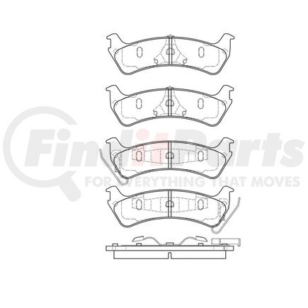 Bendix E10906640 Disc Brake Pad Set Pad Set
