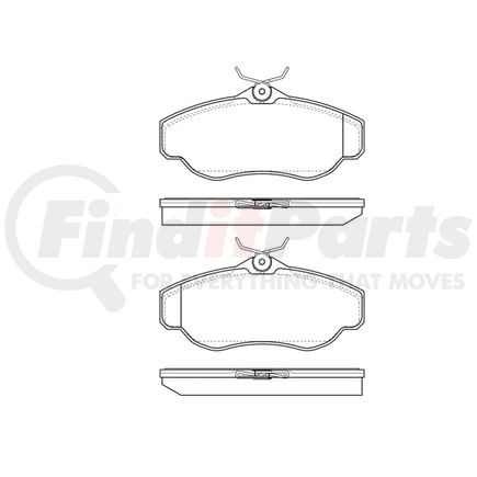 Bendix E10906760 Disc Brake Pad Set Pad Set