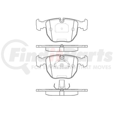 Bendix E10906810 Disc Brake Pad Set Pad Set