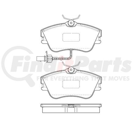 E10906381 by BENDIX - Formula Blue™ Hydraulic Brake Pads - Premium Semi-Metallic, With Shims, Front, 7729-D852 FMSI