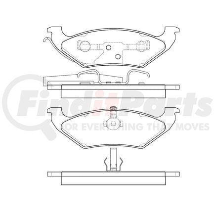 Bendix E10907150 Disc Brake Pad Set Pad Set