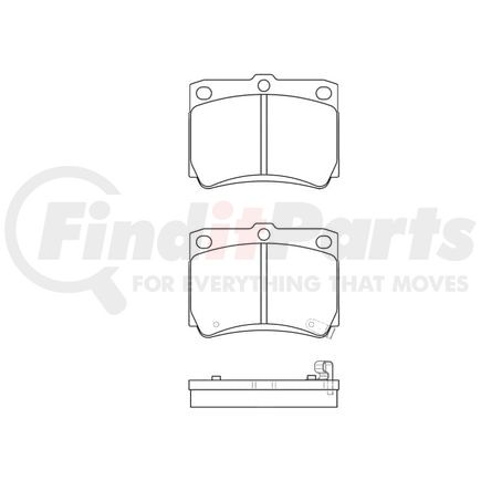 E10907330 by BENDIX - Pad Set