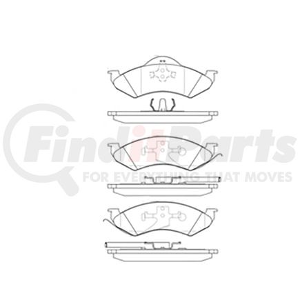E10907460 by BENDIX - Pad Set