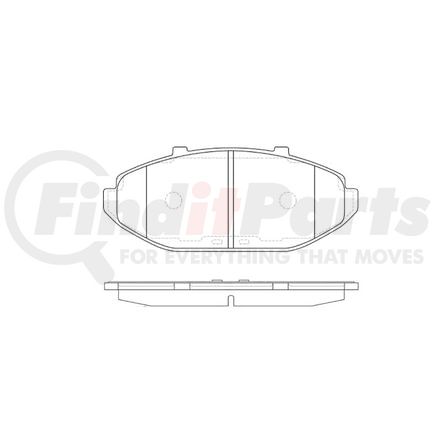 Bendix E10907480 Disc Brake Pad Set Pad Set