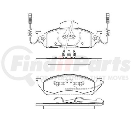 E10907600 by BENDIX - Pad Set
