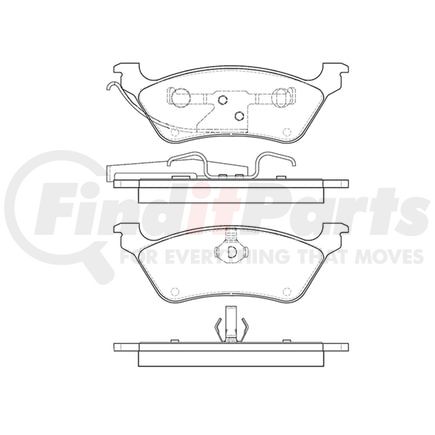 Bendix E10908580 Disc Brake Pad Set Pad Set